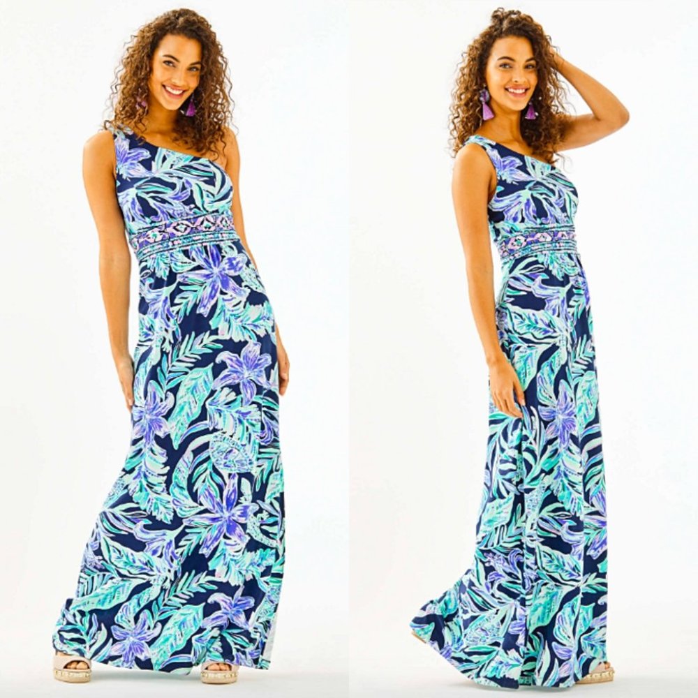 Lilly Pulitzer Ready Set Gecko Malia Maxi Dress - Picture 3 of 14